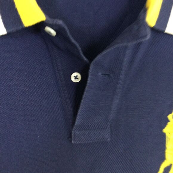 Polo By Ralph Lauren Men's Vintage Polo Shirt Slim Fit Big Pony Mesh Size M - Picture 7 of 15